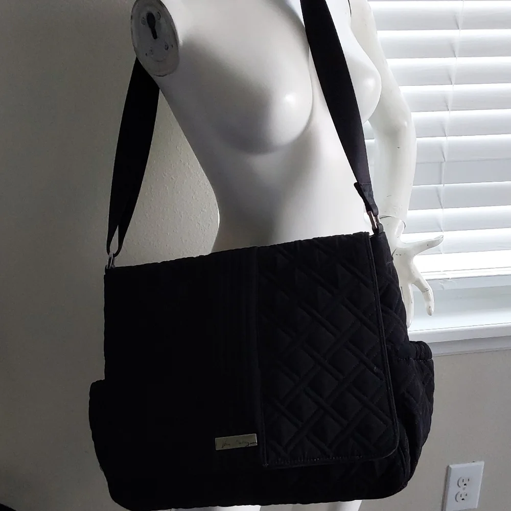 Vera BRADLEY BLACK‎ QUILTED MULTIFUNCTIONAL NWOT BABY DIAPER BAG